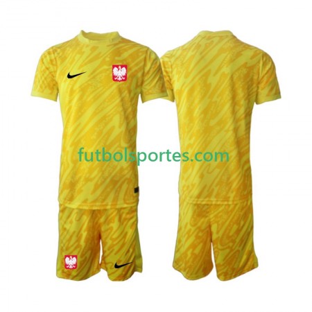 Camiseta Polonia Portero Niño Primera Equipación 2024